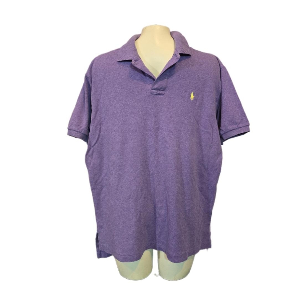 Ralph Lauren Lavender Short Sleeve Polo with Yellow Pony